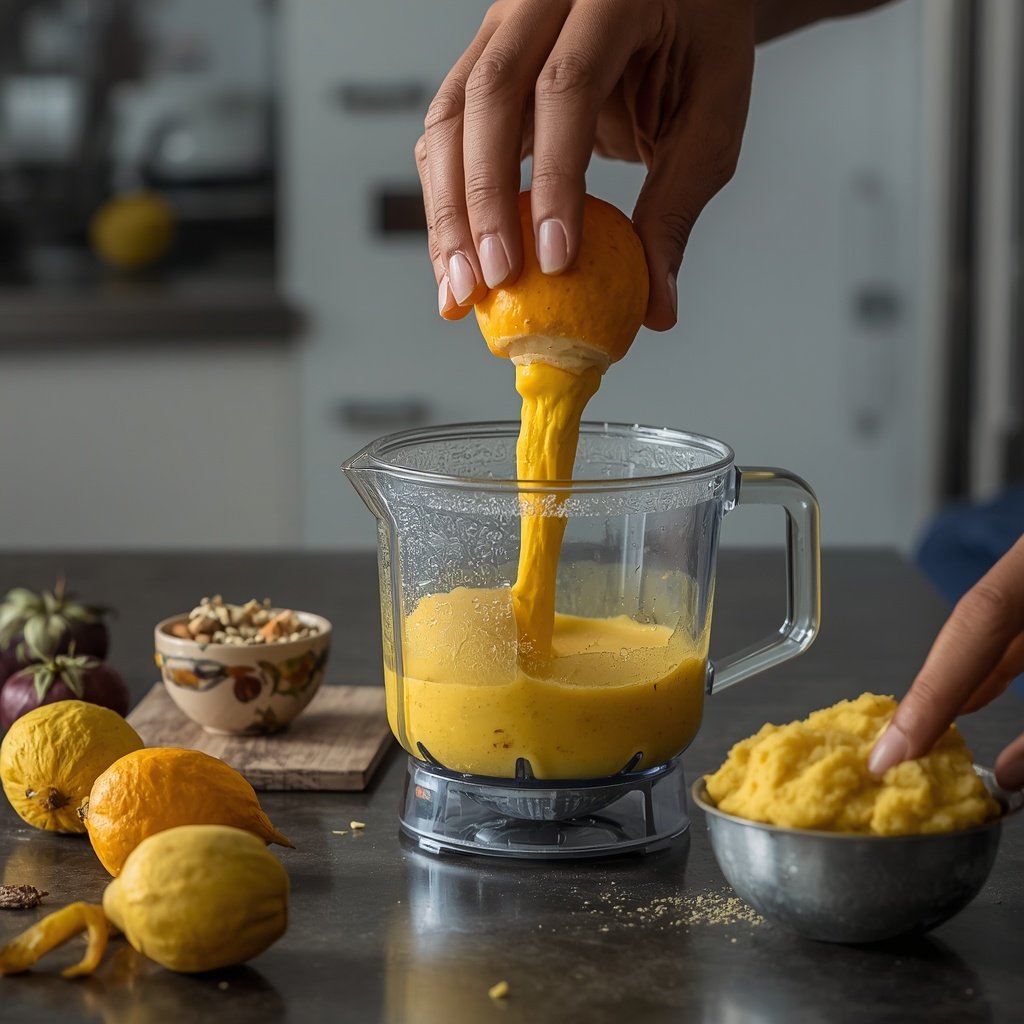 How to prepare fresh chikoo puree for chikoo cake recipe