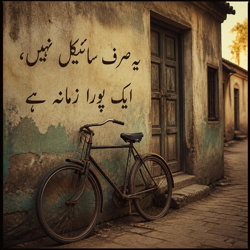 An old rusty bicycle representing memories of a bygone era