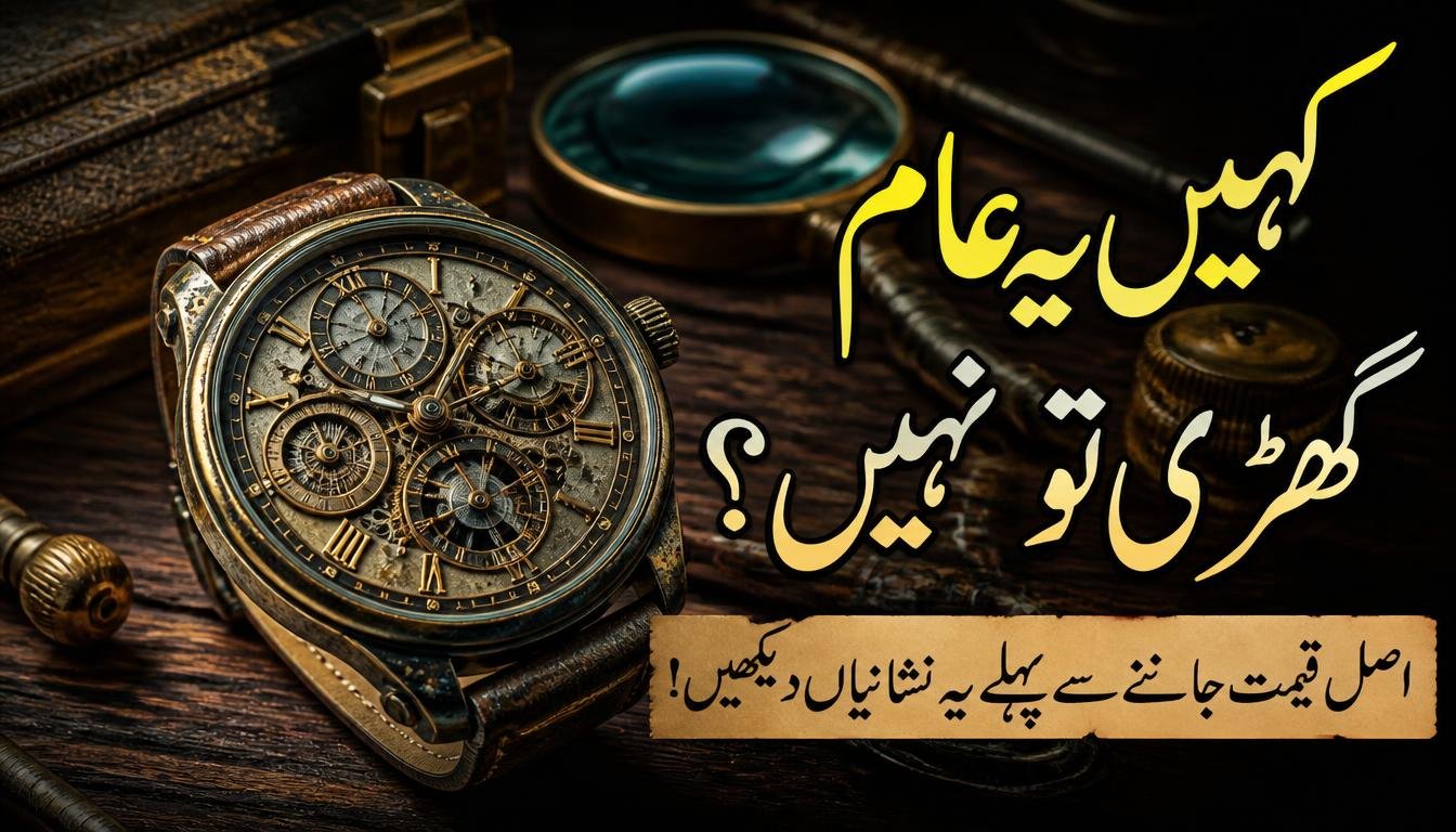 قیمتی پرانی گھڑی کی پہچان اور اہم نشانیاں