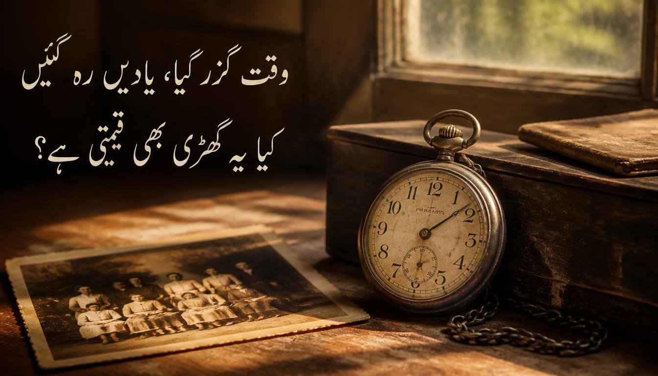 پرانا گھڑی اور خاندان کی یادوں کی جذباتی تصویر