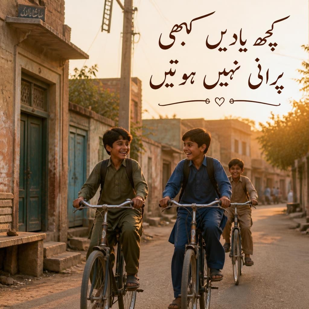 بچپن کے دن اور پرانی سائیکل کی خوبصورت یادیں